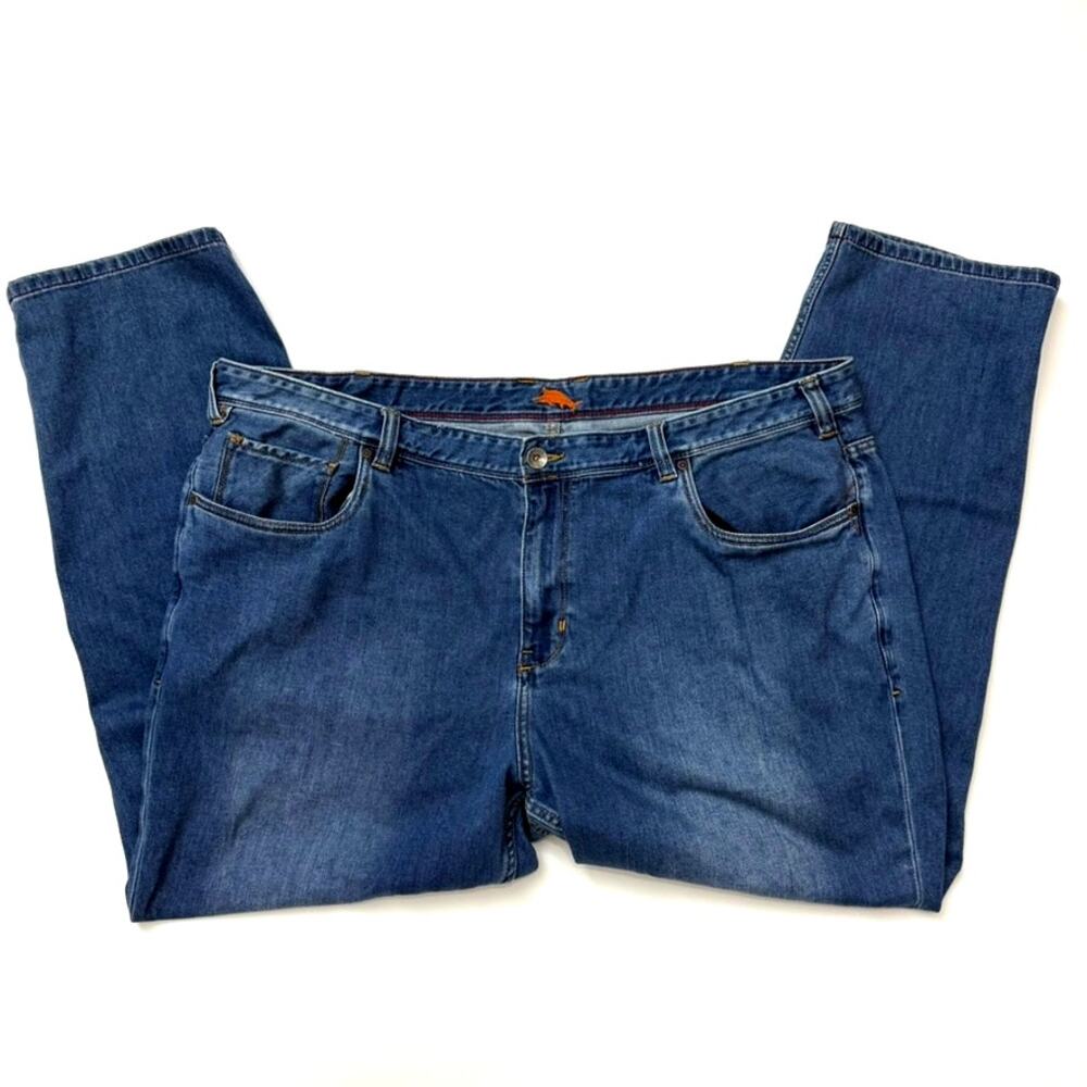 Tommy Bahama Antigua Cove Mens Blue Denim Straight Leg Jeans Size 46x30